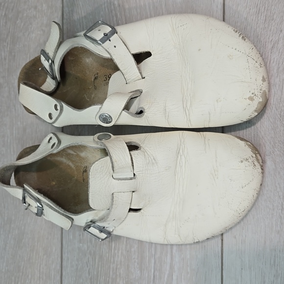 Birkenstock Women Tokio Super Grip Clog Leather Sandals Sz 39/8 Narrow - Picture 3 of 15